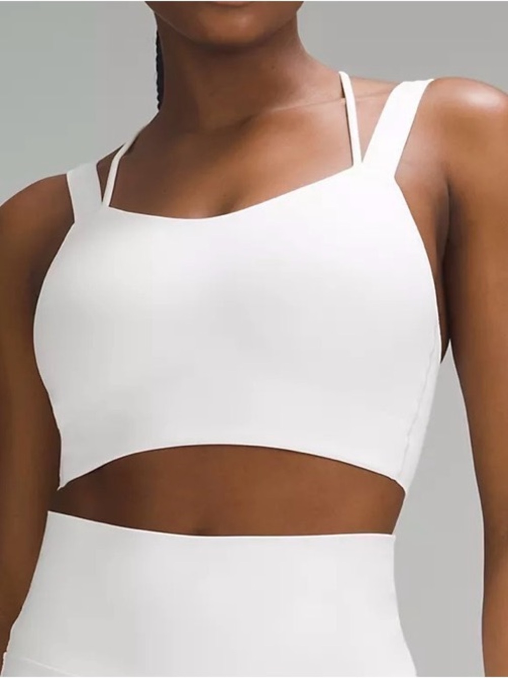 lululemon athletica White Double-Strap Padded Sports Bra